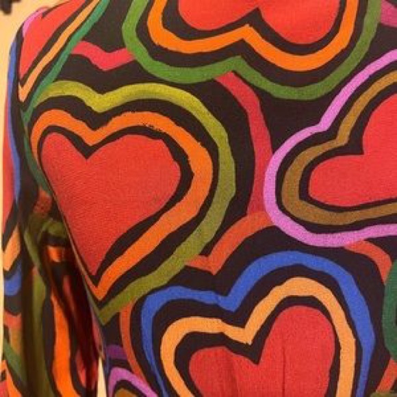 Farm Rio Rainbow Wild Hearts Maxi Dress - Picture 4 of 7